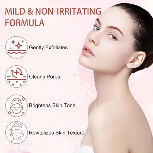 Vista 8 de Gel exfoliante purificador, limpiador exfoliante facial suave, gel exfoliante hidratante natural para cara y cuerpo, limpieza profunda e hidratante
