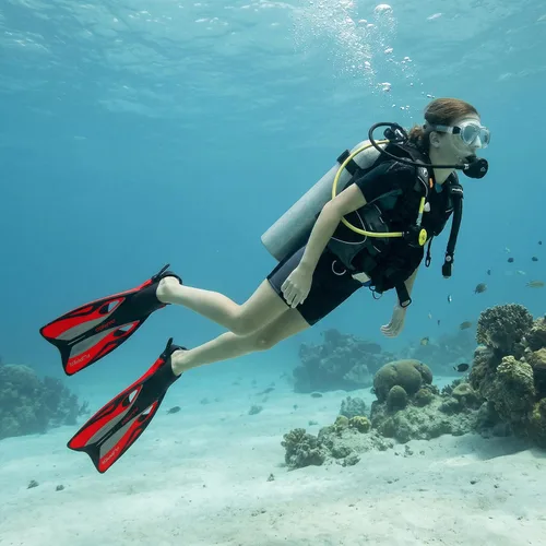 Vista 5 de Phantom Aquatics Juego de esnórquel sin marco con máscara de snorkel Negro