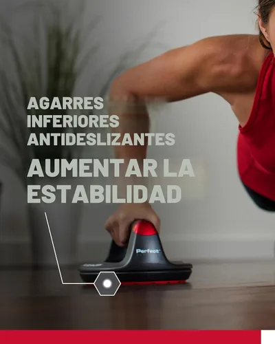 Vista 4 de Perfect Pushup Elite - Diseño de mango giratorio con rodamientos de bolas de acero para una rotación suave y sin esfuerzo del mango - Agarres