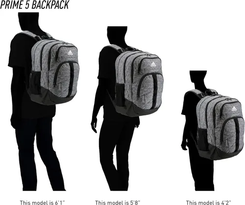 Vista 7 de adidas Prime Mochila unisex Gris talla única