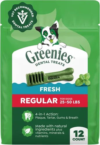 Vista 18 de Greenies Golosinas dentales regulares para perros, menta, original