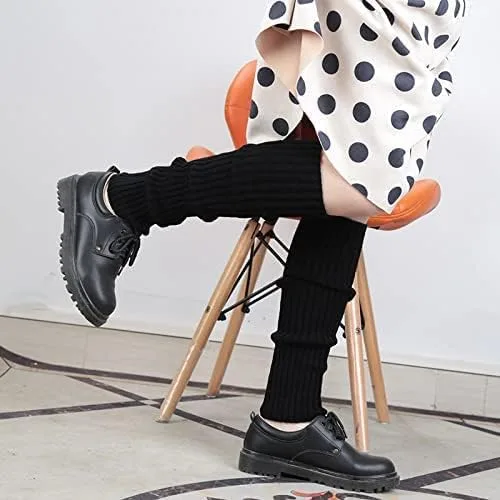 Vista 4 de Calentadores de pierna Y2k para mujer, de punto acanalado, Harajuku, kawaii, calentadores de piernas Streetwear