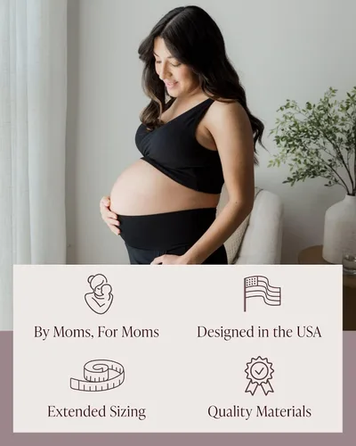 Vista 5 de Kindred Bravely Sujetador de lactancia cruzado ajustable Sublime para lactancia materna Maternidad inalámbrica
