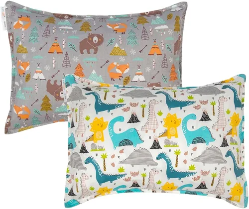 Vista 33 de ALVA BABY - Fundas de almohada de algodón para niños pequeños de 13 x 18 pulgadas o 12 x 16 pulgadas