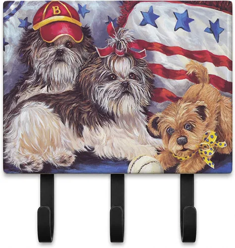 Vista 50 de Caroline's Treasures Bichon Frise Sisters - Ganchos para correa o llavero, multicolor
