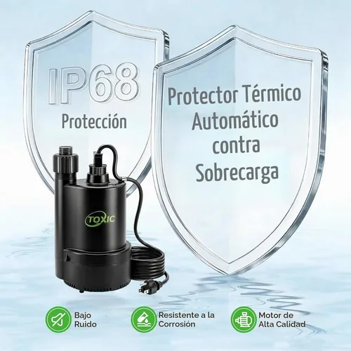 Vista 4 de Bomba de transferencia de agua 1/10HP 330GPH Bomba de utilidad autocebante (bomba sumergible de 1/3 HP)