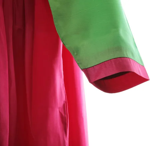 Vista 3 de XINFU Conjunto de Hanbok tradicional coreano para mujer, vestido colorido de manga larga, disfraz de cosplay Greenrosy