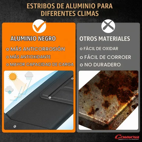 Vista 7 de COMNOVA AUTOPART Estribos de aluminio compatibles con Honda Ridgeline 2006-2014. Estribos laterales Ridgeline de 6.5 pulgadas, barras Nerf escalones