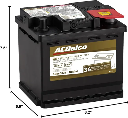 Vista 6 de ACDelco Oro LN1AGM 36 meses de garantía AGM BCI Group LN1 Batería