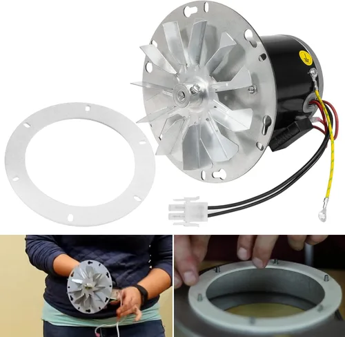 Vista 8 de 12056010 12026010 Kit de motor de soplador de escape de combustión para estufa de pellets con junta de repuesto para Whitfield Advantage