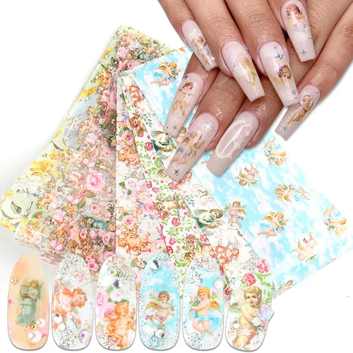 Vista 44 de Calcomanías de arte de uñas para el día de San Valentín, calcomanías de transferencia de arte de uñas, suministros de uñas, labios rosas, corazón