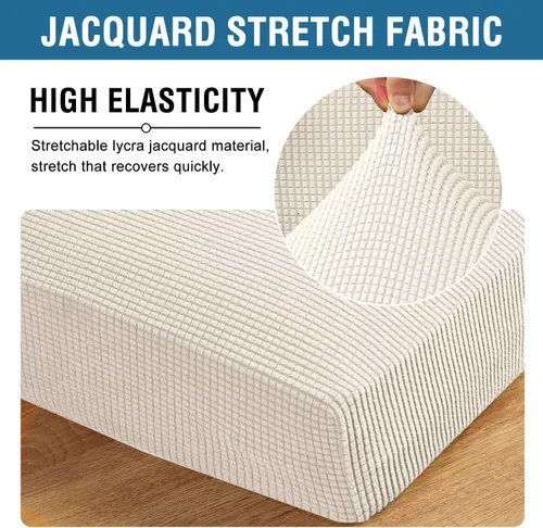 Vista 143 de H.VERSAILTEX Fundas de Cojín de Asiento Individuales Super Elásticas Fundas de Sofá Fundas de Cojín de Sofá Fundas Deslizables Juegos Tela de Sarga