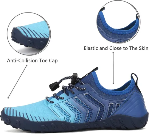 Vista 5 de WateLves Water Shoes Mens Womens Beach Swim Shoes Quick-Dry Aqua Socks Pool Shoes for Surf Yoga Water Aerobics