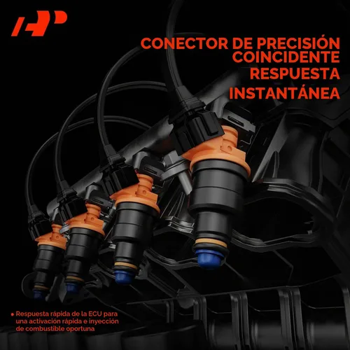 Vista 6 de A-Premium Juego de 8 inyectores de combustible - Compatible con vehículos Ford, Lincoln, Mercury - 4.6L 5.0L 5.4L 5.8L - E150, E250, E350, F150