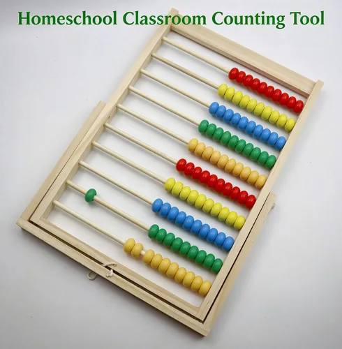 Vista 11 de MAGIKON Marco de números de madera para contar, ábaco de 10 filas para niños que aprenden matemáticas (11-1/2 pulgadas)