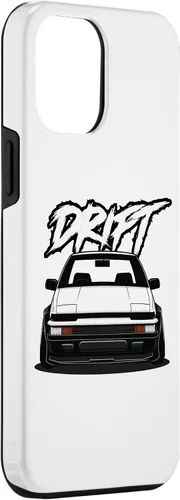 Vista 3 de iPhone 12 Pro Max JDM Drift Anime Manga Car Hachiroku, una funda de carreras para autos de postura 86