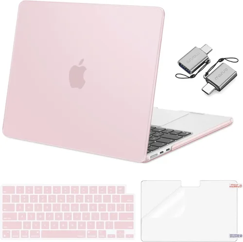 Vista 38 de Mosiso Funda para MacBook Air de 13 y 13.6 pulgadas, 2024, 2023 y 2022, M3 A3113, M2 A2681, Touch ID, carcasa rígida, cubierta de teclado, protector