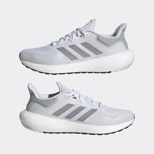 Vista 8 de adidas Womens Pureboost Jet Running Sneakers Shoes - White