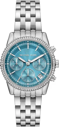 Vista 9 de Michael Kors Bryant - Reloj cronógrafo para mujer de acero inoxidable y cristal pavé