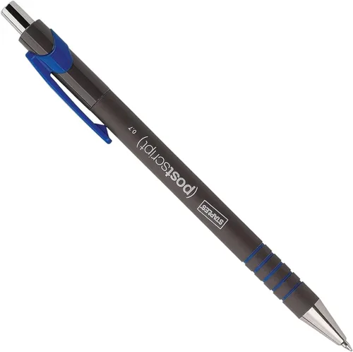 Vista 4 de STAPLES Bolígrafos retráctiles, punta fina, tinta azul, paquete de 36 – Bolígrafos de escritura fiables posdata para uso en oficina y administración
