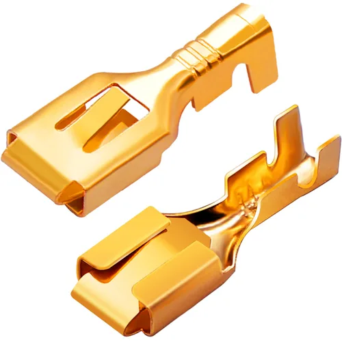 Vista 2 de Twidec /200 unids 0.248 in conector de pala hembra terminales de empalme rápido conector de alambre no aislado para relé de cableado eléctrico