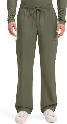 Vista 17 de Cherokee WW Professionals - Pantalones de uniforme médico para hombre con Azul Cielo