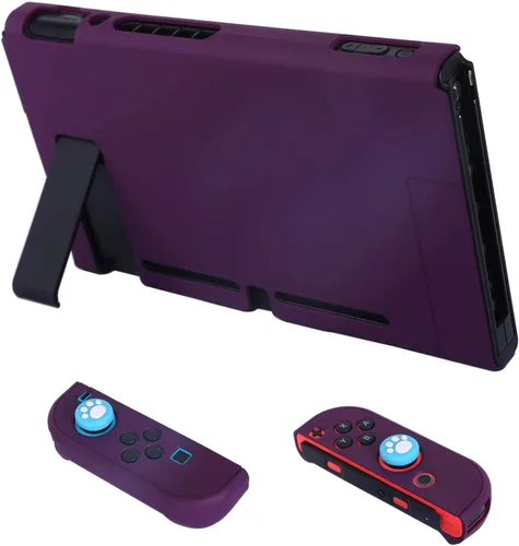Vista 3 de COMCOOL Dockable Case for Nintendo Switch 3 in 1 Protective Cover Case for Nintendo Switch and Joy-Con Controller with Screen Protector and Thumb
