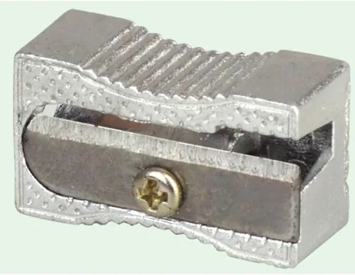 Vista 6 de NUOBESTY Sacapuntas a granel a granel, 10 sacapuntas manuales de metal con un agujero, para la mayoría de los lápices de tamaño, sacapuntas de metal