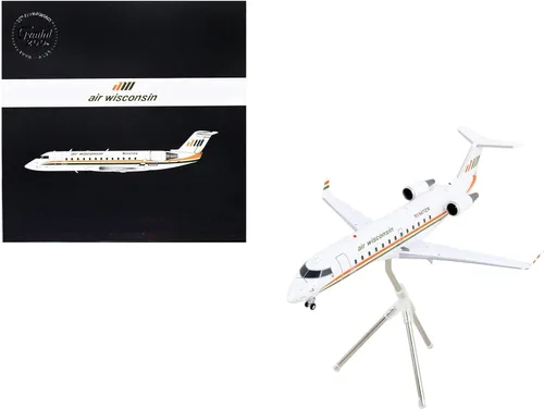 Vista 3 de GeminiJets G2AWI1244 Air Wisconsin CRJ-200LR Retro Livery N471ZW; Escala 1:200