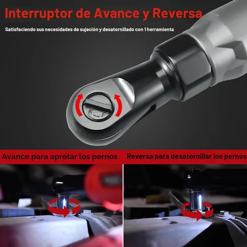 Vista 7 de AOBEN Kit de llave de trinquete inalámbrica de 21 V de 1/2 pulgadas - 74 pies-libras, trinquete de potencia eléctrica sin escobillas con velocidad