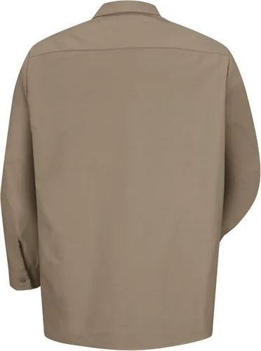 Vista 5 de Red Kap Camisa de trabajo industrial de manga larga para hombre Caqui