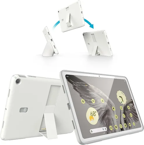 Vista 10 de Speck Funda y soporte para tablet Google Pixel 2023, parte trasera completa, delgada, resistente a los arañazos, protección contra caídas y soporte