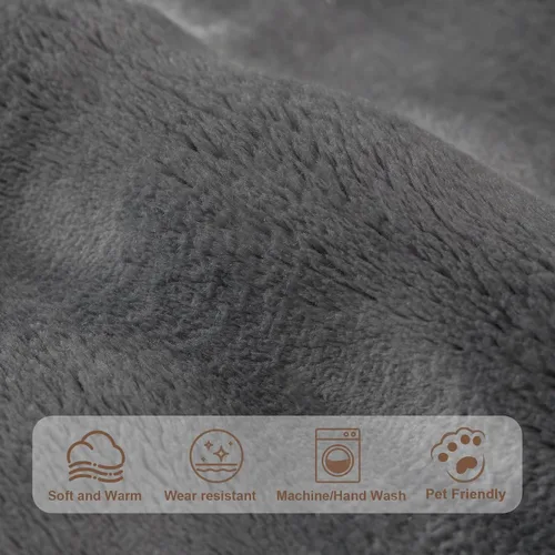 Vista 4 de Funda de terciopelo de felpa suave para sofá, funda antideslizante y esponjosa para sofá modular de 3 cojines, sofá L afilado, funda protectora