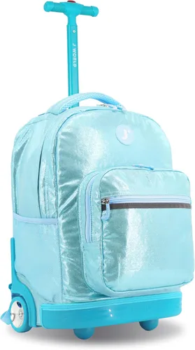 Vista 51 de J World Sunrise Kids - Mochila con ruedas para niñas y niños. Mochila con ruedas para la escuela, Aurora, 18 pulg