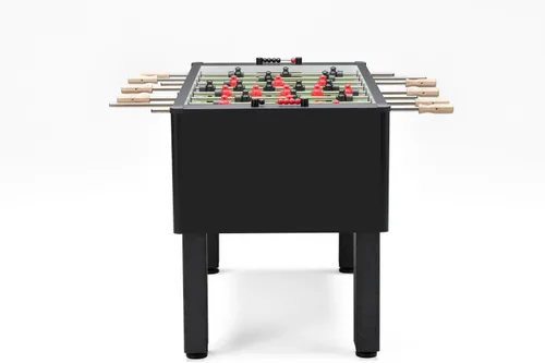 Vista 3 de Pro Foos II Deluxe: mesa de futbolín de tamaño reglamentario para adultos, varillas de acero inoxidable y asas de madera