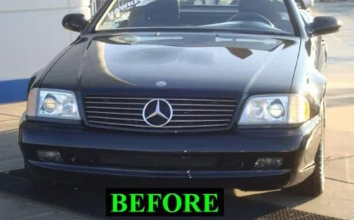Vista 2 de Compatible con Mercedes-Benz R129 1990-2002 SL 300SL 500SL 600SL SL320 SL500 SL600 CHROME GRILLE KIT ROADSTER COUPE CONVERTIBLE 300 500 600