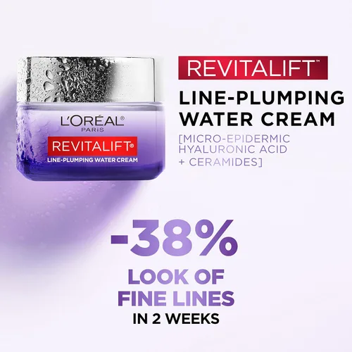 Vista 2 de L'Oréal Revitalift Derm Intensives Micro-Ácido Hialurónico + Ceramidas Línea Crema de Agua