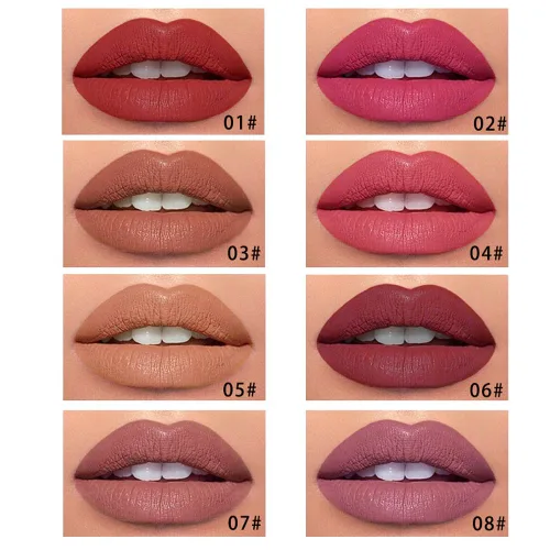 Vista 3 de Kaely Lápiz delineador de labios líquido de larga duración rosa impermeable, marcador de manchas de 24 horas, delineador de labios 2 en 1 mate