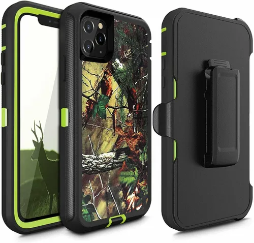 Vista 7 de 14 Pro Max - Funda protectora híbrida a prueba de golpes, diseño de doble capa, cubierta dura compatible con iPhone 14 Pro Max (negro y negro)