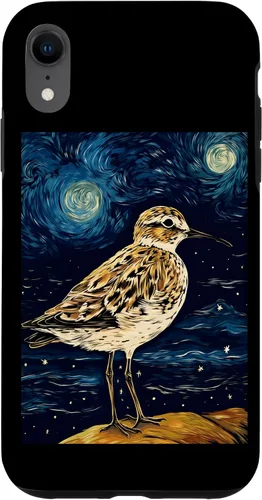 Vista 9 de Funda para iPhone 12 mini Sandpiper Starry Night Painting Hombres Mujeres Niños