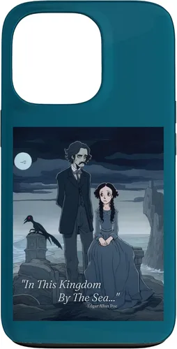 Vista 10 de Funda estética gótica para iPhone 12/12 Pro Edgar Allan Poe y Annabel Lee