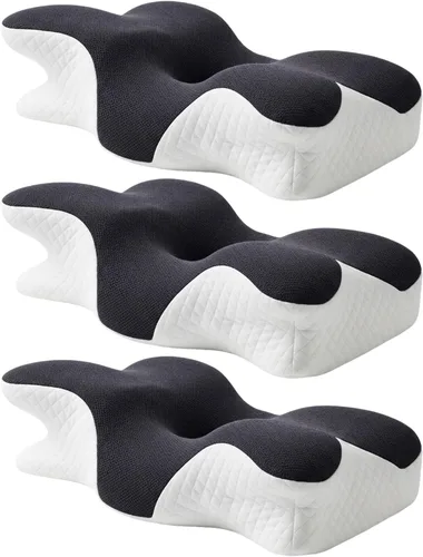 Vista 8 de Almohada cervical para el cuello para aliviar el dolor, almohada de espuma
