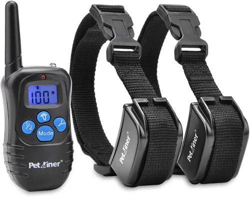 Vista 9 de Petrainer PET998DRB1 Collar de entrenamiento para perros recargable y resistente a la lluvia 330 yd Collar de entrenamiento remoto para perros