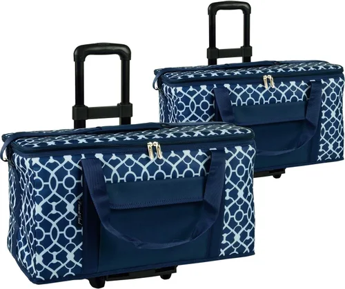 Vista 9 de Picnic at Ascot Enfriador de viaje con ruedas, capacidad para 64 latas, enfriador plegable a prueba de fugas, diseñado y aprobado de calidad