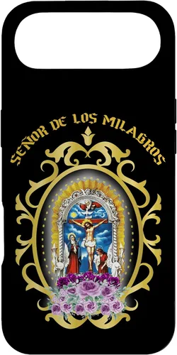 Vista 27 de El Señor de Los Milagros es el patrón de la funda peruana Lima Perú para iPhone 17