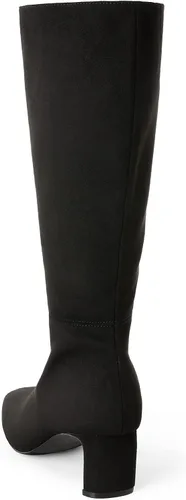 Vista 4 de DREAM PAIRS Botas de moda con tacón grueso y cremallera lateral para mujer