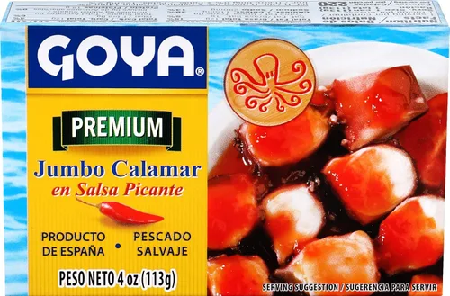 Vista 4 de Goya Alimentos en salsa caliente Octopus (Pulpo en salsa picante), 4-Ounce (Pack de 25)