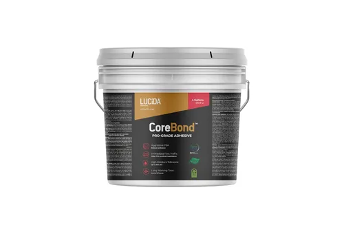 Vista 6 de Lucida Surfaces CoreBond Pro-Grade Adhesivo para Pisos de Vinilo Libre de Solventes Sensible a la Presión 1 Galón