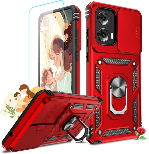 Vista 274 de LeYi Funda para Moto G Stylus 2022 4G (no compatible con 5G), funda para Moto G Stylus con 2 protectores de pantalla, funda protectora de grado Oro