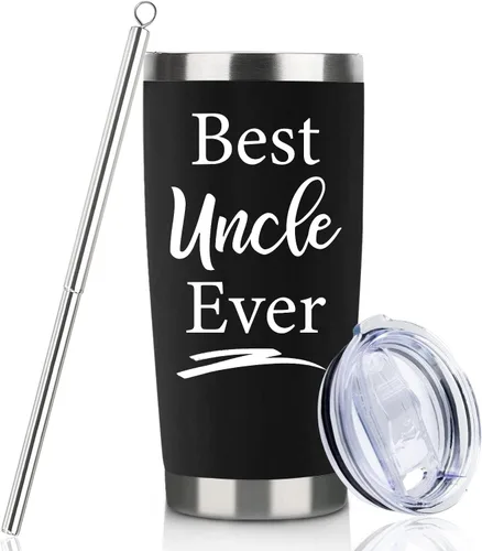 Vista 12 de Regalos para jefes para hombres y mujeres, vaso de vino negro de 20 onzas con tapa y pajilla, perfecto para regalos del día del jefe, Navidad